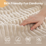 OVIOS 59" O-Shape Modular Couch, Plush Corduroy Fabric, No Assembly Required