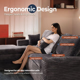 OVIOS 105" Modular Sectional Sofa with Chaise,Deep Seat Cloud Couch, Modern L-Shape