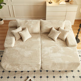 OVIOS 81" Boneless Sofa, Sleeper Couch, No Assembly Required